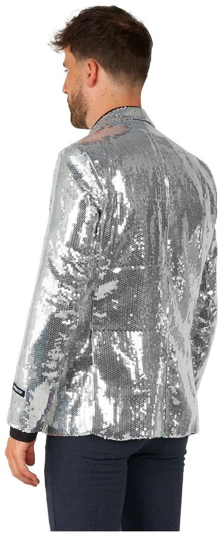 Suitmeister Men's Blazers Sequins Silver