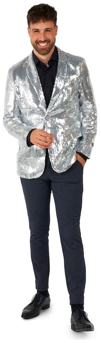 Suitmeister Men's Blazers Sequins Silver