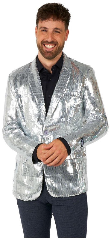 Suitmeister Men's Blazers Sequins Silver