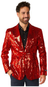 Suitmeister Men's Blazers Sequins Red