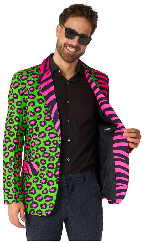 Suitmeister Men's Blazers Party Animal Neon