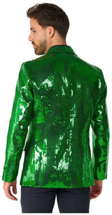 Stunning Suitmeister Men's Green Sequin Blazer for St. Patrick's Day and Festive Celebrations