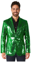 Suitmeister Men's Blazers Sequins Green