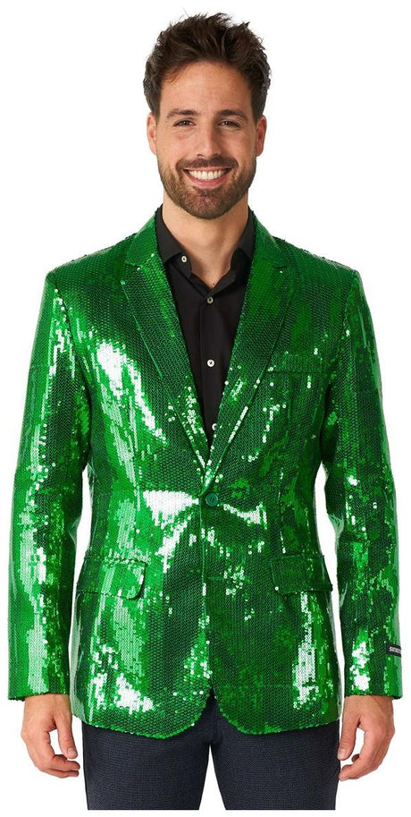 Suitmeister Men's Blazers Sequins Green