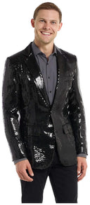Suitmeister Men's Blazers Sequins Black