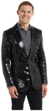 Suitmeister Men's Blazers Sequins Black