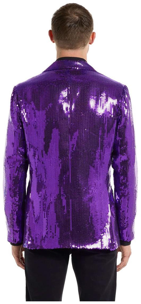 Stylish Suitmeister Men's Blazers Sequins Purple for Parties Events and Celebrations