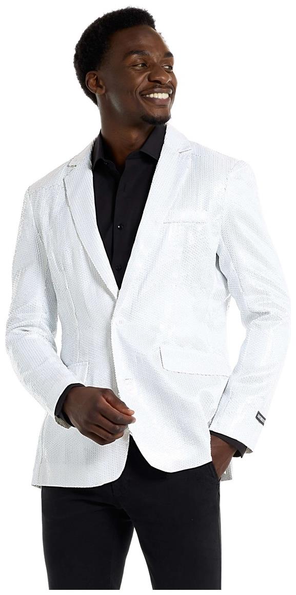 Suitmeister Men's Blazers Sequins White