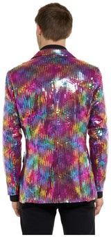 Suitmeister Men's Blazers Sequins Rainbow