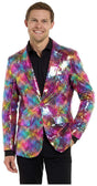 Suitmeister Men's Blazers Sequins Rainbow
