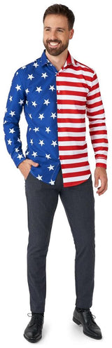 Suitmeister Men's Shirts USA Flag