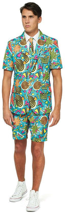 Suitmeister Men's Summer Suits SUMMER Retro Blue 90's Icons