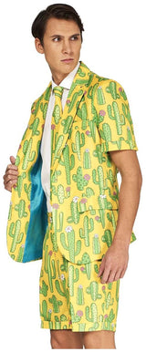 Suitmeister Men's Summer Suits SUMMER Sunny Yellow Cactus
