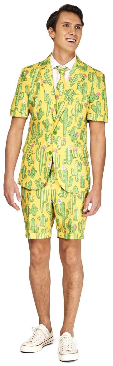 Suitmeister Men's Summer Suits SUMMER Sunny Yellow Cactus