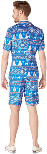 Suitmeister Men's Summer Suits SUMMER Christmas Blue Nordic