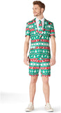 Suitmeister Men's Summer Suits SUMMER Christmas Green Nordic