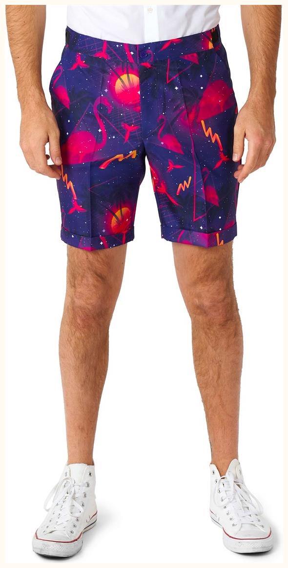 Stylish Suitmeister Summer Retro Neon Suit for Fun Summer Parties and Beach Events