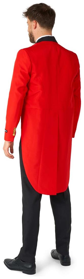 Elegant Suitmeister Circus Tailcoat Suit Red for Halloween Parties School Plays and Themed Celebrations