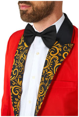 Elegant Suitmeister Circus Tailcoat Suit Red for Halloween Parties School Plays and Themed Celebrations
