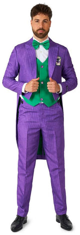 Suitmeister JokerT Tailcoat Suit Purple for Halloween Cosplay Parties and Superhero Events