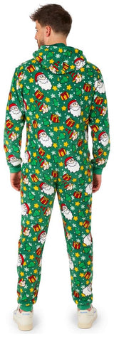 Cozy Suitmeister Santa Elves Green Onesie for Holiday Parties and Festive Celebrations