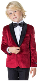 OppoSuits Deluxe Boys' Blazers BOYS Dinner Jacket - Burgundy