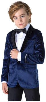OppoSuits Deluxe Boys Dinner Jacket Deep Navy for Parties Events and Formal Occasions