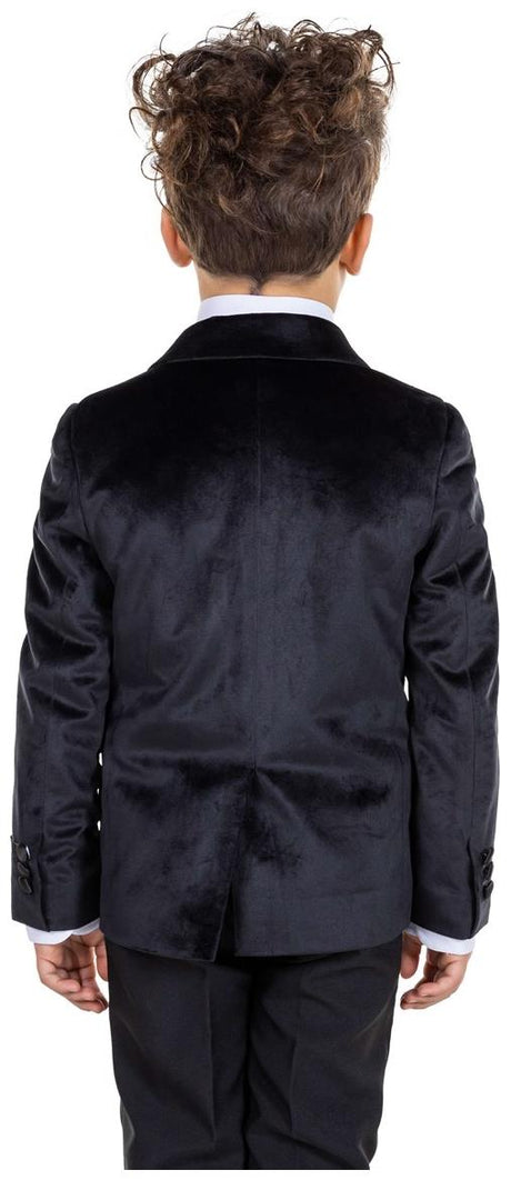 OppoSuits Deluxe Black Dinner Jacket for Kids Formal Events and Special Celebrations