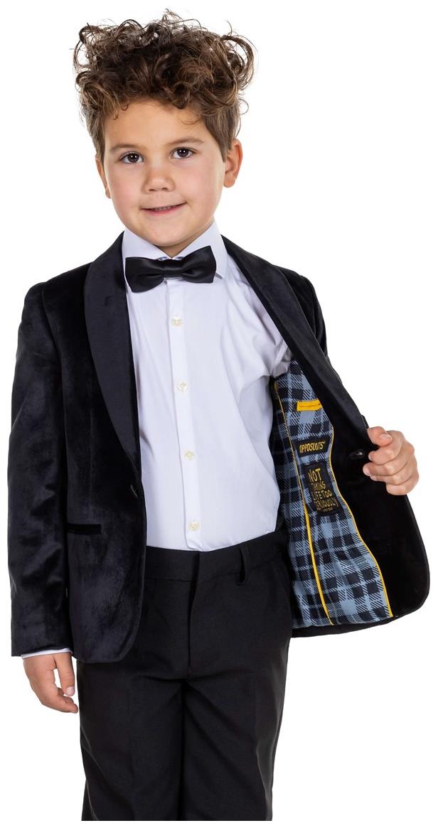 OppoSuits Deluxe Black Dinner Jacket for Kids Formal Events and Special Celebrations
