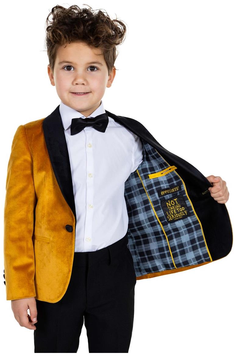 OppoSuits Deluxe Boys' Blazers BOYS Dinner Jacket - Gold