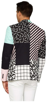 OppoSuits Deluxe Men's Blazers Retro - Cut & Sew - Black