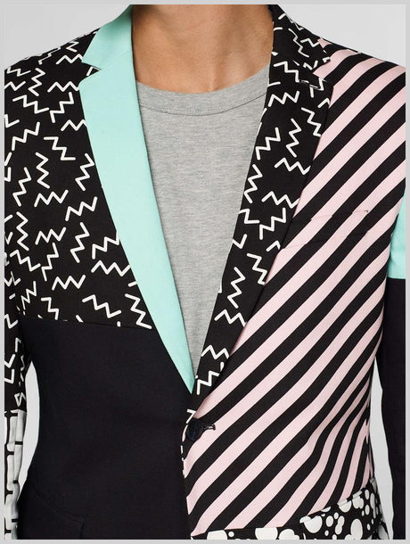 OppoSuits Deluxe Men's Blazers Retro - Cut & Sew - Black