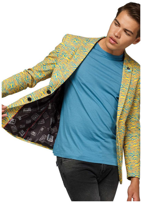 OppoSuits Deluxe 80's Animal Blazer for Retro Parties Fashion Events and Playful Celebrations