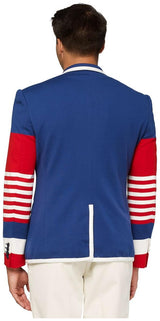 OppoSuits Deluxe Men's Blazer for Patriotic Events Sports Games and Formal Wear