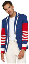 OppoSuits Deluxe Men's Blazers Supportswear - Dandy Fan - Cobalt Blue
