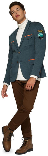 OppoSuits Deluxe Men's Blazers Uniform - Park Ranger - Forest Green