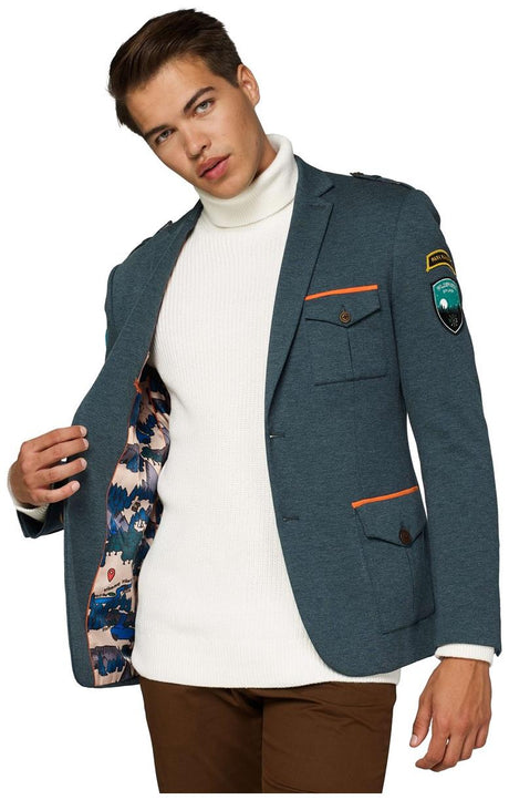 OppoSuits Deluxe Men's Blazers Uniform - Park Ranger - Forest Green