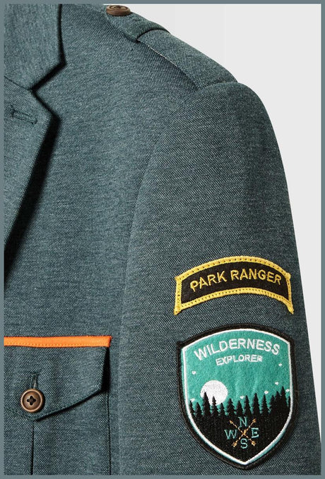 OppoSuits Deluxe Men's Blazers Uniform - Park Ranger - Forest Green