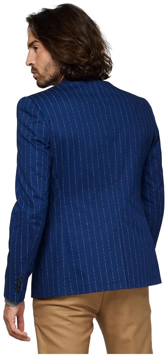 OppoSuits Deluxe Men's Blazers Uniform - Captain - Washed Navy