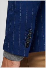 OppoSuits Deluxe Men's Blazers Uniform - Captain - Washed Navy