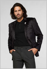 OppoSuits Deluxe Men's Blazers Outer Space - Constellations - Black