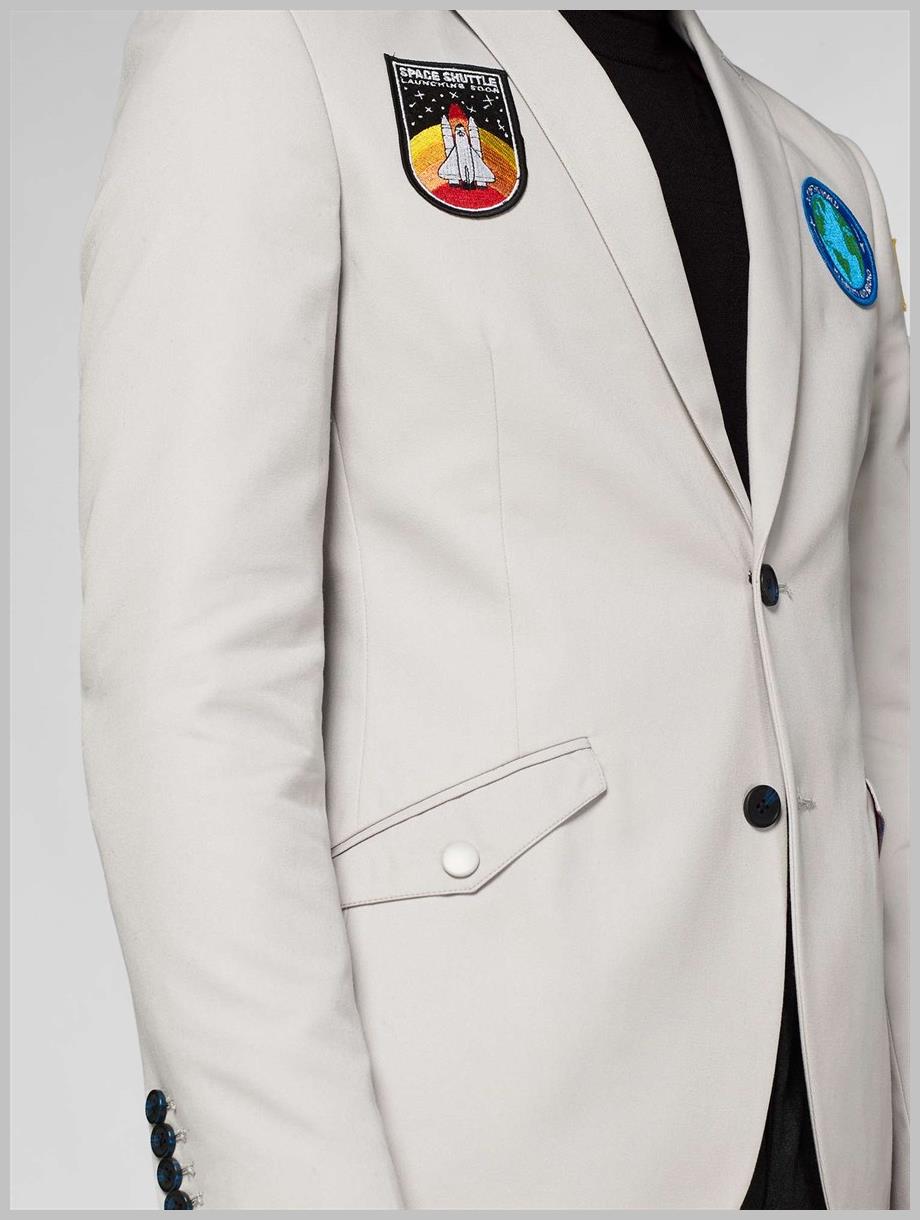 OppoSuits Deluxe Men's Blazers Outer Space - Astronaut - Space Grey