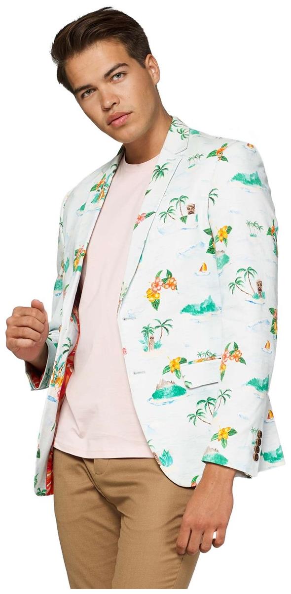 Stylish OppoSuits Deluxe Hawaiian Blazer for Summer Parties and Tropical Events