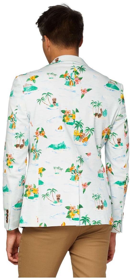 OppoSuits Deluxe Men's Blazers Tropical - Hawaiian - Aloha Blue