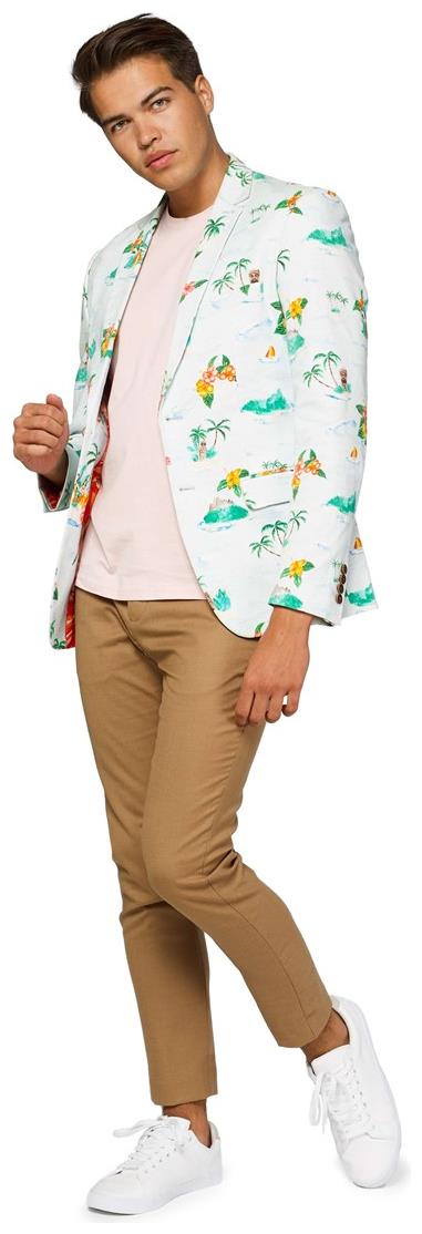 OppoSuits Deluxe Men's Blazers Tropical - Hawaiian - Aloha Blue