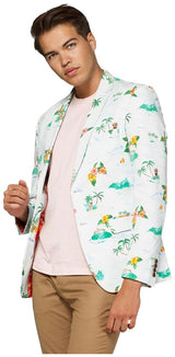 OppoSuits Deluxe Men's Blazers Tropical - Hawaiian - Aloha Blue