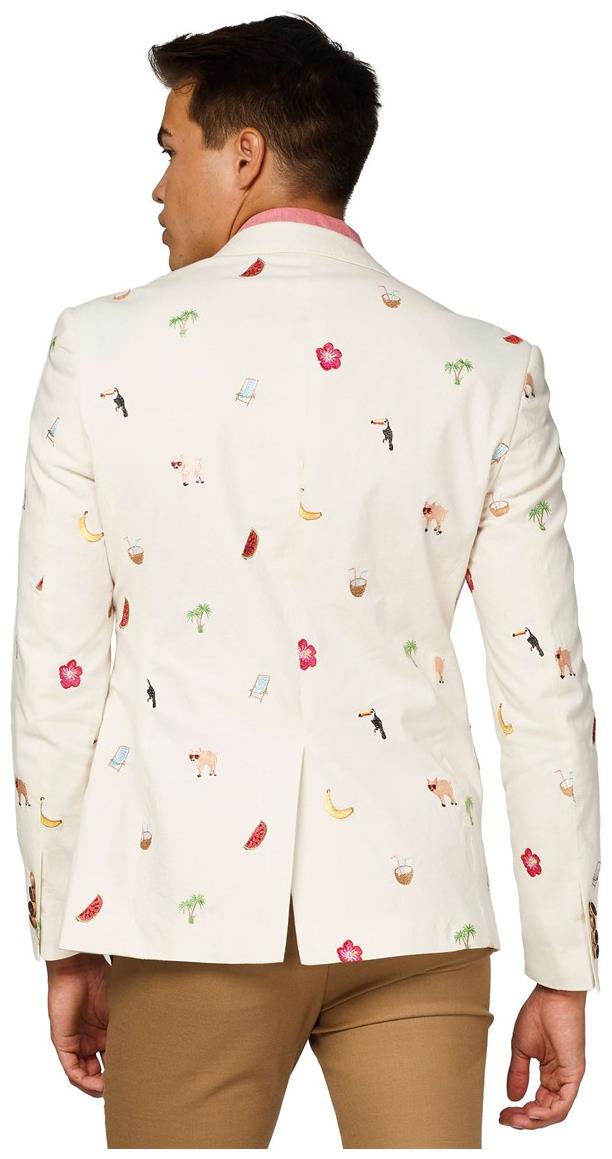 OppoSuits Deluxe Blazer Tropical Summer Icons for Beach Parties Weddings and Formal Events