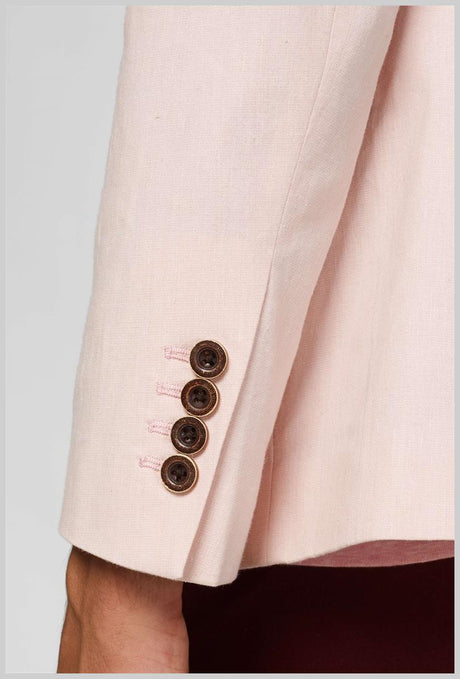 OppoSuits Deluxe Men's Soft Pink Blazer for Spring and Summer Events Party Style