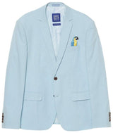 Stylish OppoSuits Deluxe Men's Blazers Birdie Soft Blue for Spring Summer Events Parties and Celebrations