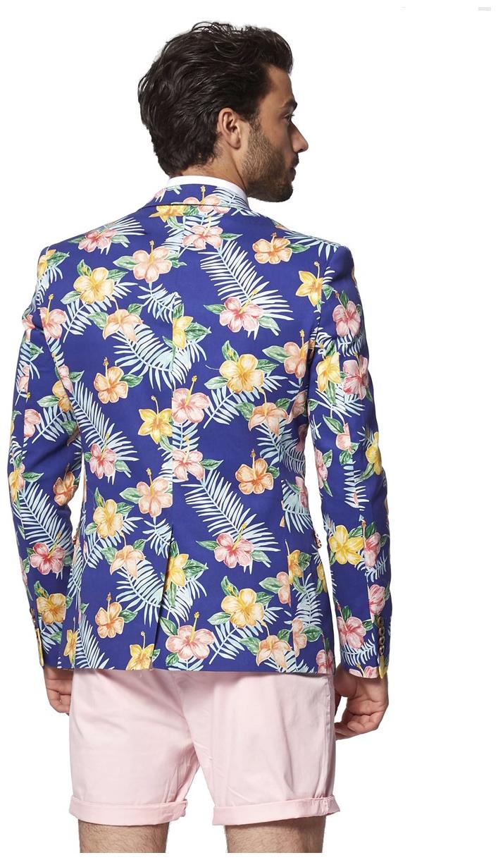 Stylish OppoSuits Deluxe Men's Blazer Tropical Flowers for Summer Events and Fashion-forward Occasions